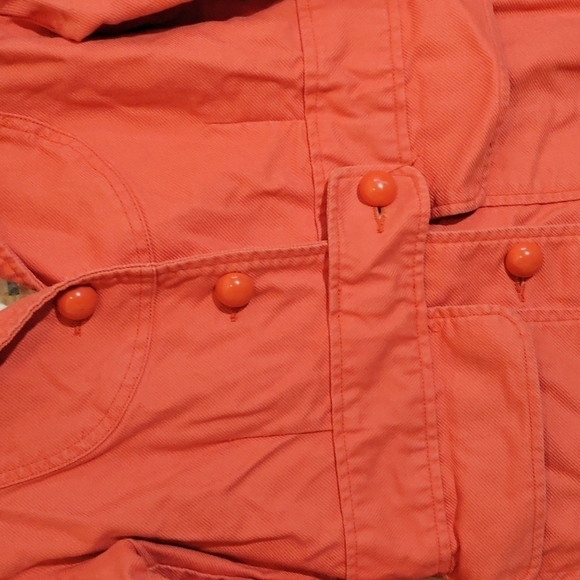 Roxy midi length jacket coat orange peach color medium - Picture 7 of 7